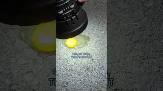 World&rsquo;s Brightest Flashlight vs Raw Egg