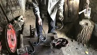 Горячая Ковка. Hot Forging. Кованая решетка для камина. Wrought iron fireplace grate.