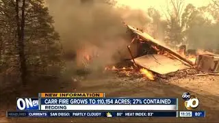 Carr Fire grows to 110,000+ acres