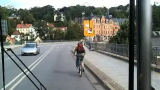 Fahrt vom Schillerplatz zum K&ouml;rnerplatz in Dresden.