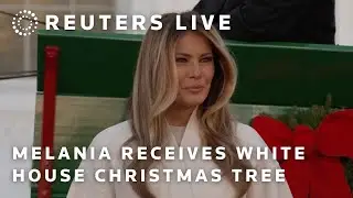 LIVE: Melania Trump receives the 2025 White House Christmas Tree
