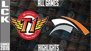 SKT vs HLE Highlights ALL GAMES | LCK Summer 2019 Week 9 Day 3 | SK telecom T1 vs Hanwha Life Esport