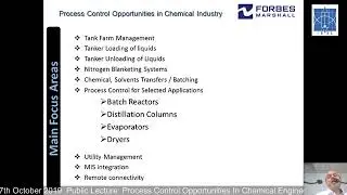 Public Lecture: Process Control Opportunities In Chemical Engineering