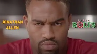 Pizza Bolis TV commercial with the Washington Commanders Jonathan Allen