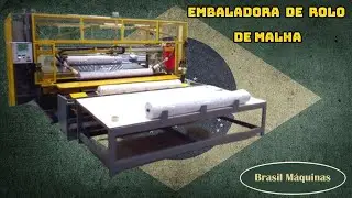 Automated Fabric Roll Packing Machine - Wrepping Machine Fabric or mesh - Brasil M&aacute;quinas/Brastec