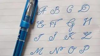 Flower alphabet/ how to write flower alphabet in beautiful writing/ calligrphy master