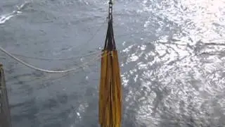 Offshore Crane Operation: load test with water bag