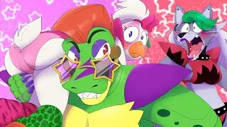 Любовный треугольник Чики Монти и Роксаны 4 (анимация FNAF Security Breach Ruin)