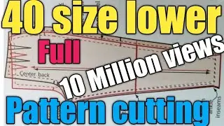 m,l,xl size lower cutting pattern// How to make Lower pattern | L size lower full pattern//