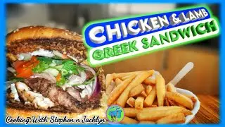 Chicken and Lamb Greek Sandwich