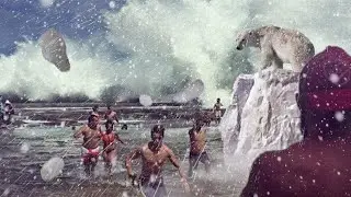 Снежные камни упали на Европу! Германия, Италия, Испания, Франция еще держатся! Боже, помоги людям!