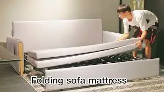 Modern multi-function wooden folding sofa cum bed folding living room furniture sofa bed