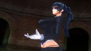 Action Taimanin Igawa Asagi Butler Costume Time Attack