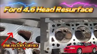 Головка блока цилиндров Ford 4.6, неисправная, заводская, механическая обработка. #образование #д...