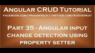 Angular input change detection using property setter