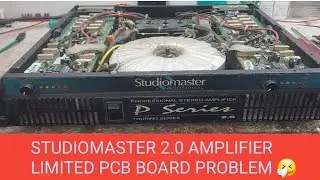 STUDIOMASTER 2.0 AMPLIFIER LIMITED PCB BOARD PROBLEM 🤧!! Welcome to my YouTube channel ##