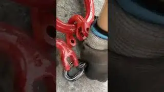 How to install the Coupling Link Grade 80 Alloy Steel Hammer Lock Chain Connector