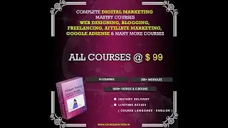 Download and Learn Unlimited Mastery Course Bundle (From Beginner to Advanced) with $99 only.