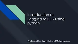 introduction to logging to ELK using python