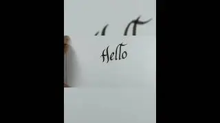 How To Write Hello and Bye Calligraphy👍#viralshorts2023 #calligraphylettering #calligraphytutorials