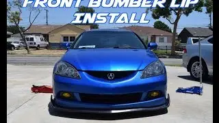 RSX front lip install
