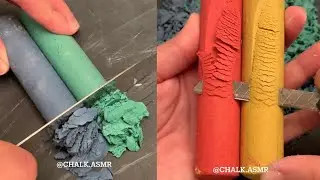 Satisfying Chalk Chopping and Shaving | ASMR Chalk | #sleepaid