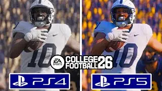EA Sports College Football 26 PS4 vs PS5 Graphics Comparison