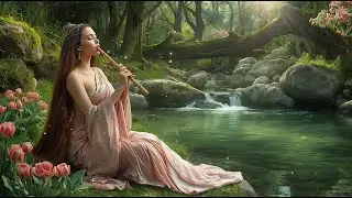Peaceful Forest Atmosphere & Deep Meditation -Tibetan Flute Natural Relaxation for Focus & Calm Mind