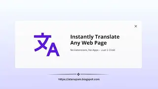 Translate ANY Website Instantly (No App Needed!) | JavaScript Bookmarklet Hack