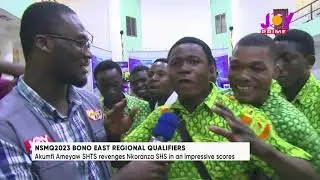 NSMQ2023 Bono East Reg. Qualifiers: Akumfi Ameyaw SHTS revenges Nkoranza SHS in an impressive scores