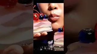 She Devours a Glass Fruit Cake | Unreal AI ASMR | VEO 3 video