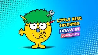 How to Draw Little Miss Inventor (Step-by-Step) l Coreldraw | Drawing