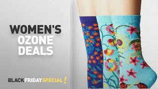Black Friday Women's Ozone Deals: Ozone Women's Novelty Crew Socks 3 Pack