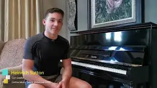 Heinrich Sutton, Online Music Talent Showcase Winner 2022