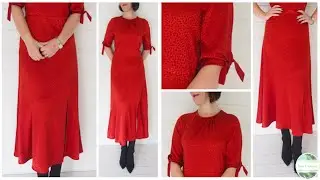 #sewingtutorial How I Sewed my Autumn Midi Dress