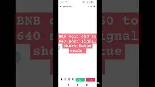 BNB coin crash future trading signal