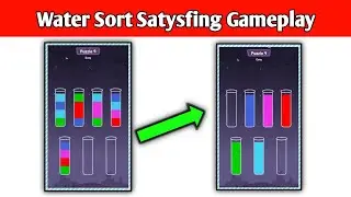 Water sort satisfying video। Water sort Game play level 07, 08, 09।