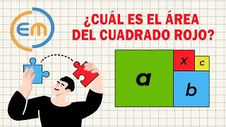 Puedes Hallar el Área del Cuadrado Rojo: Resuelve Este Problema Paso a Paso