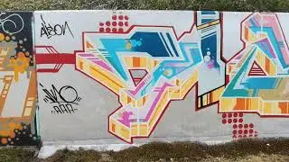 Part ten *HUGE* Graffiti wall between Grays Wharf and the Dartford crossing.