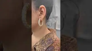Radiant and versatile, Myza Diamond's Two Way Hoop Earrings