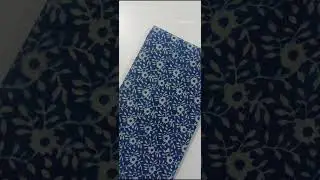 hand block printed Cotton indigo fabric