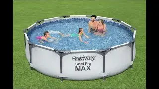 Bestway Steel Pro MAX 10&rsquo; Pool Review &ndash; Above Ground Backyard Swimming Pool Set!