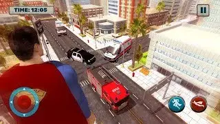 Grand Superhero Flying Robot City Rescue Mission (By Dolphin Games) Android Gameplay HD