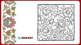 How to Draw a Lush Persian Floral Pattern | Intricate Tile Design Tutorial
