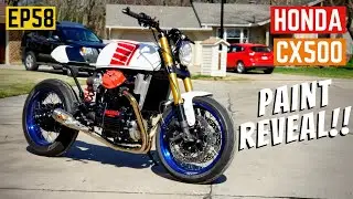 CX500 PAINT REVEAL!! THIS LOOKS AMAZING!! - A Look At The Paint And The Design - EP58