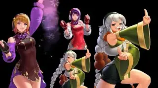 KOF all-stars newcomers EX XV Athena and Lady Chin