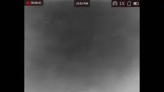 Nočn&iacute; tah pt&aacute;ků termoviz&iacute;, Plzeň 2025, Night migration of birds thermal imaging