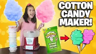 COTTON CANDY MAKER from VAT19!!! Sour WarHeads Cotton Candy! Turn Any Hard Candy into Cotton Floss!