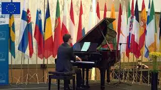 Italian pianist Aldo Dotto performs at Europe Day reception in Abu Dhabi