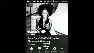 rocsi diaz In Black Jumpsuit From The Rolling Out Of A Magazine
